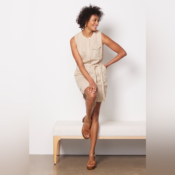 MICHAEL STARS NWOT BRADY LINEN DRESS - Picture 6 of 8